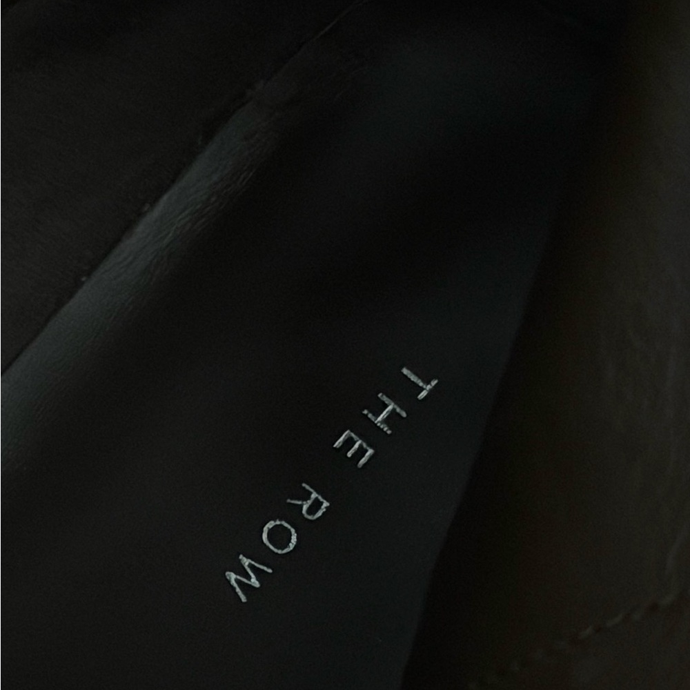 THE ROW Patch Calfskin Tall Zip Boots - Picture 7 of 8
